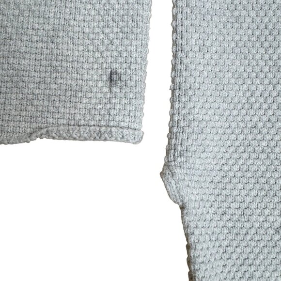 Free People Beach Hailee Heather Light Gray Waffle Knit Set Women's size Lg - Picture 5 of 14